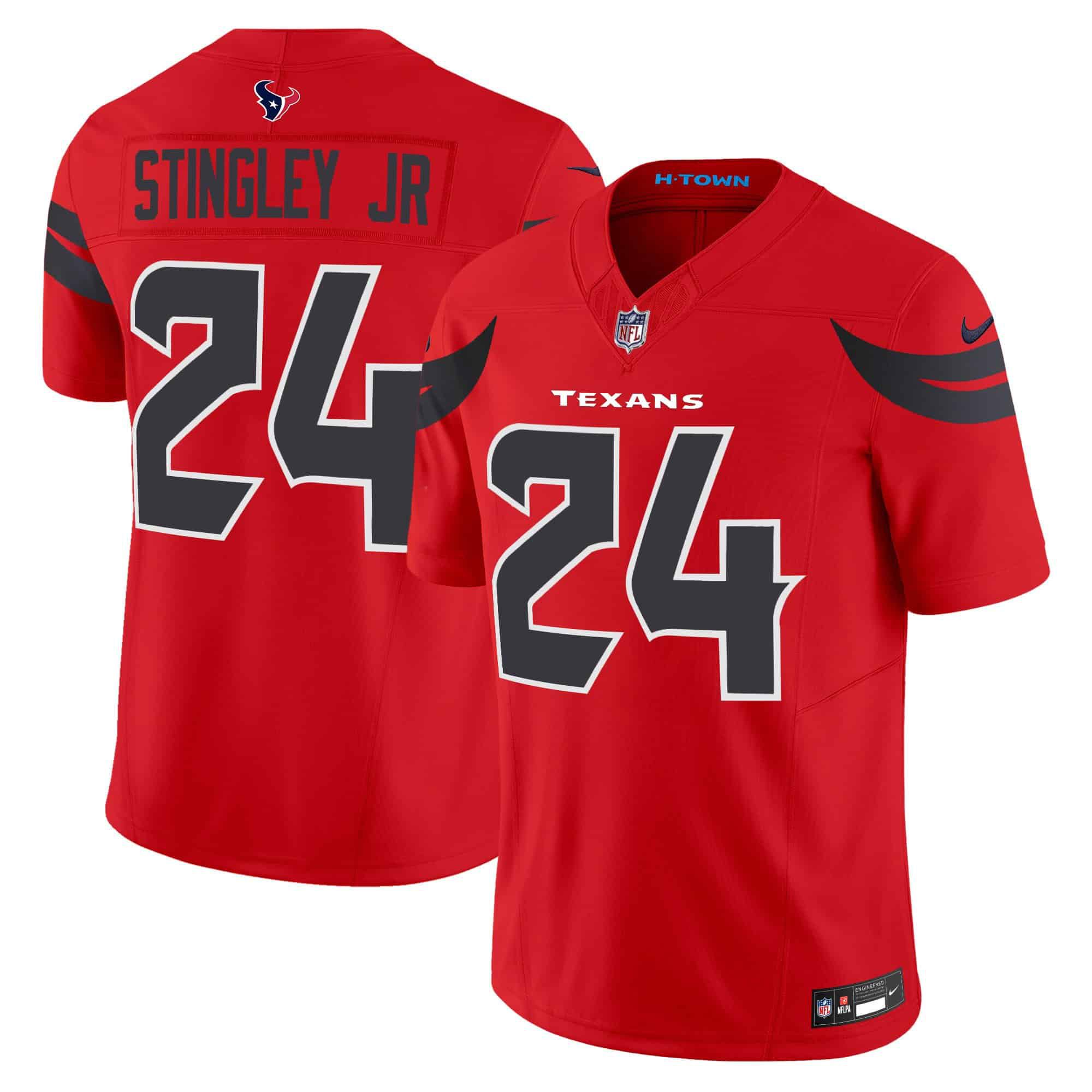 Men Houston Texans #24 Stingley jr Red 2024 Nike Vapor Limited NFL Jersey->indianapolis colts->NFL Jersey